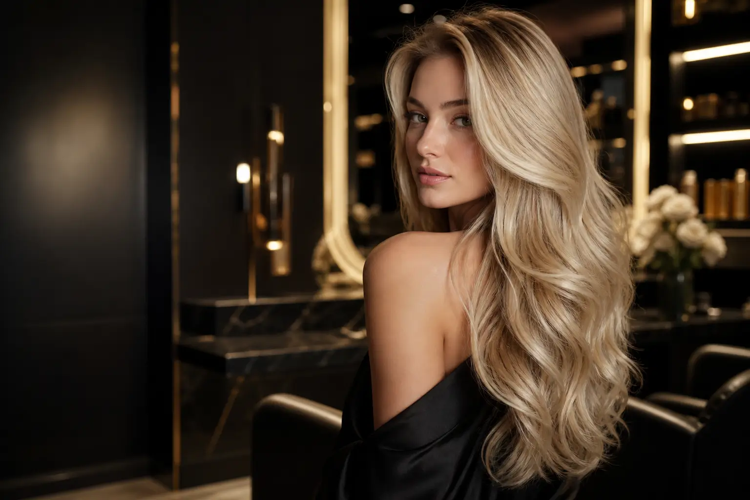 Model with perfect hair – Portofino Hair & Beauty Gran Canaria