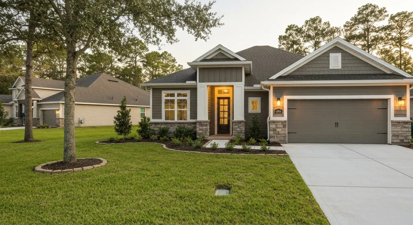 Custom home exterior