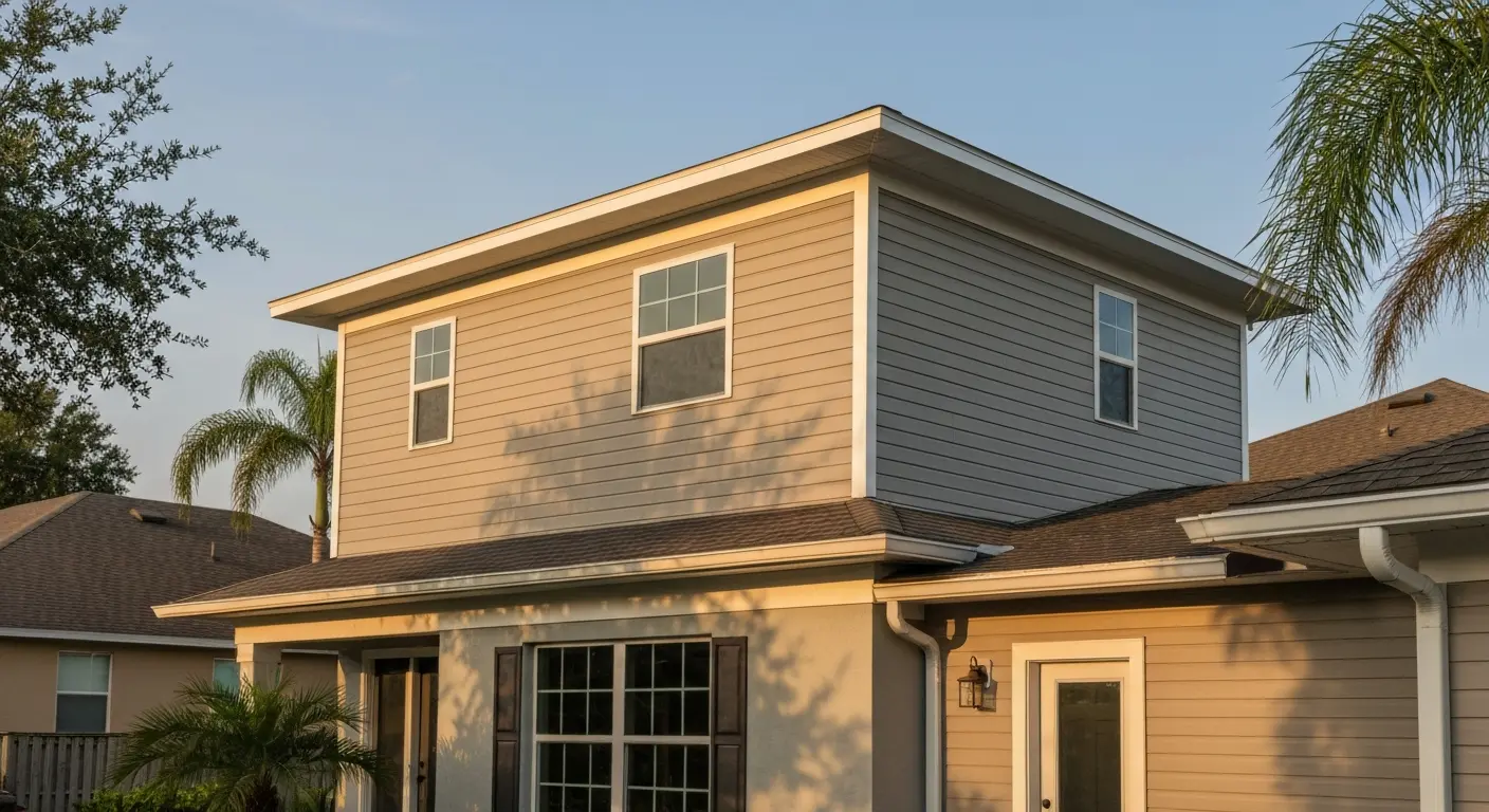Home addition project in Palm Harbor neighborhood