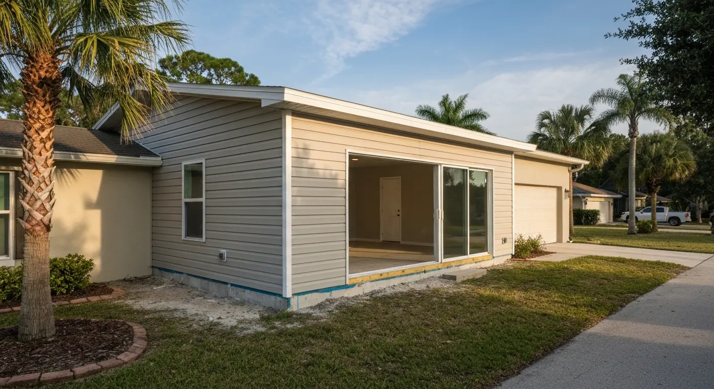 Home addition in Trinity