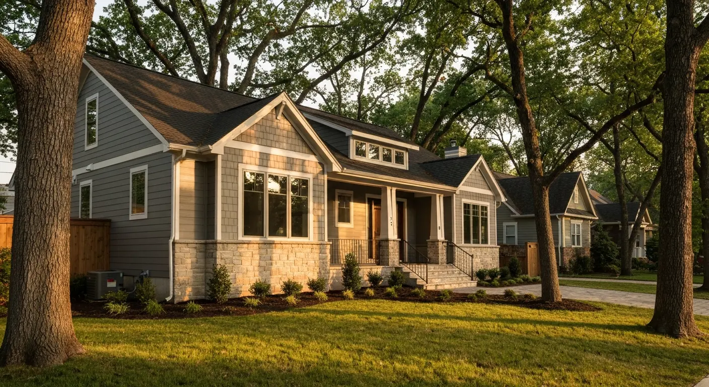 Custom home exterior