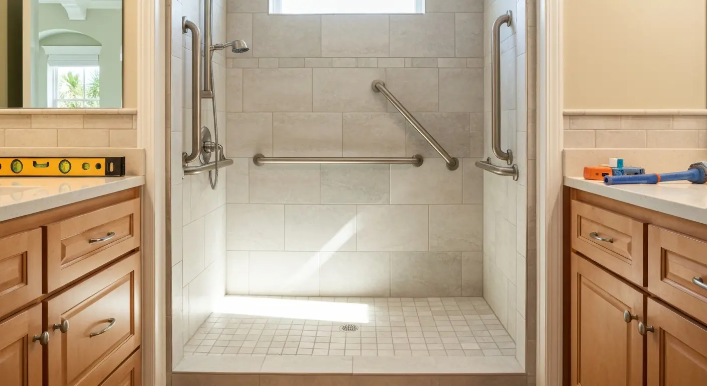 Accessible bathroom remodel