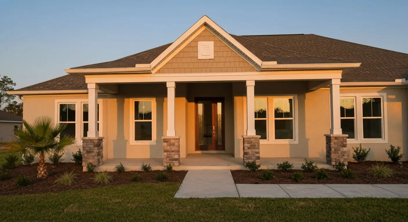 Custom home exterior
