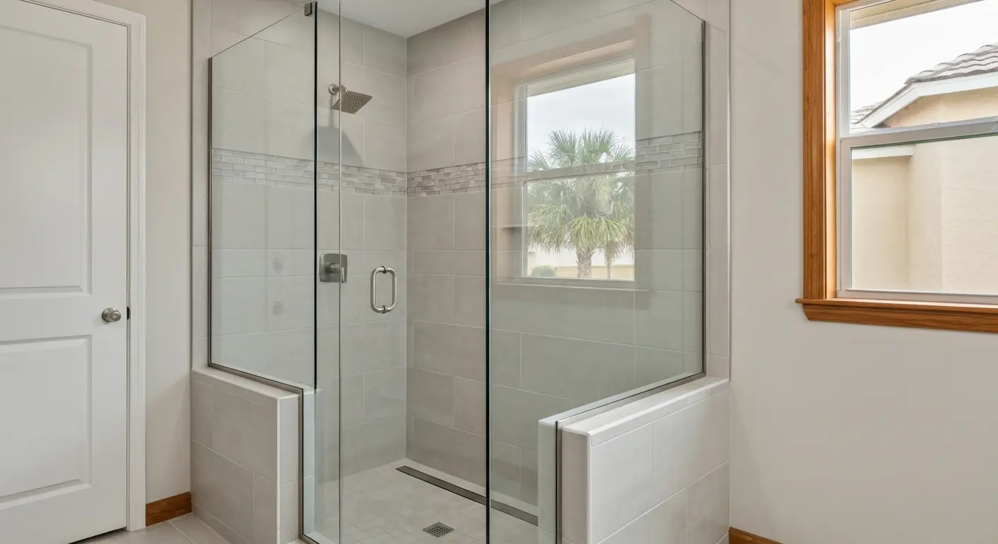 Walk-in shower installation