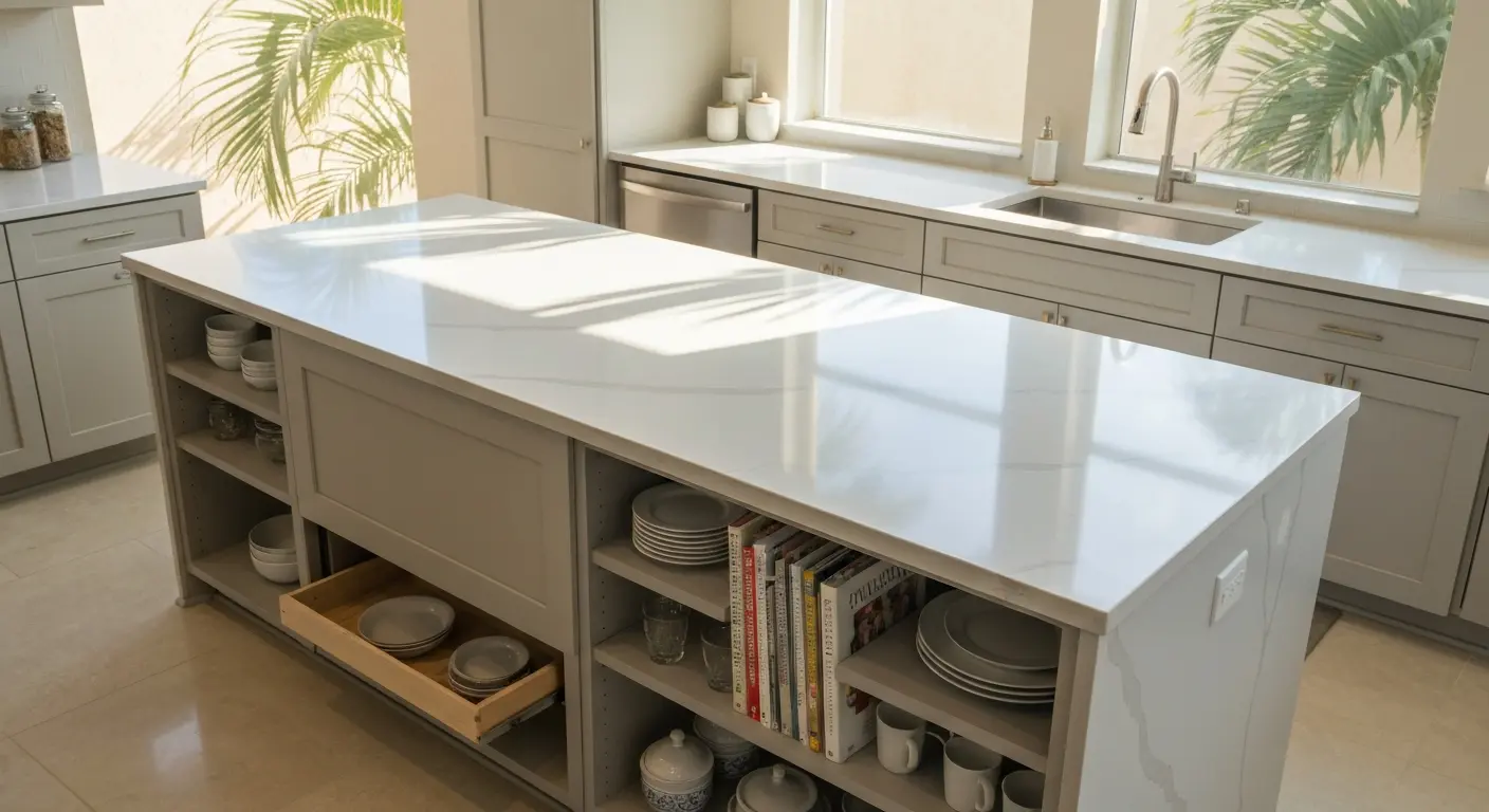 Custom kitchen island design and installation