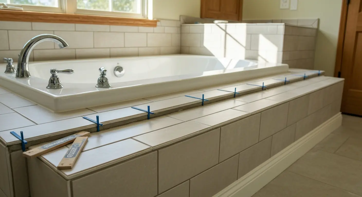 Luxury tub installation
