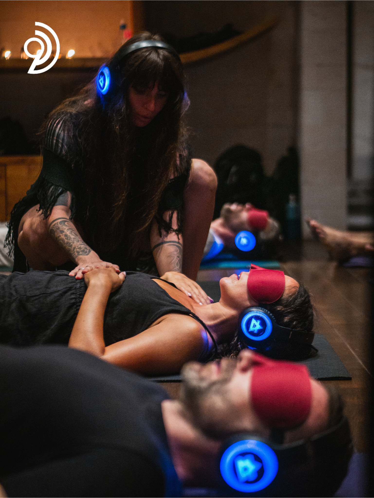 9D Breathwork Session – Coach begleitet Teilnehmerin