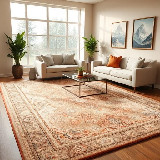 Beautiful completed carpet in spacious Jollyville living room with modern decor and warm neutral tones.