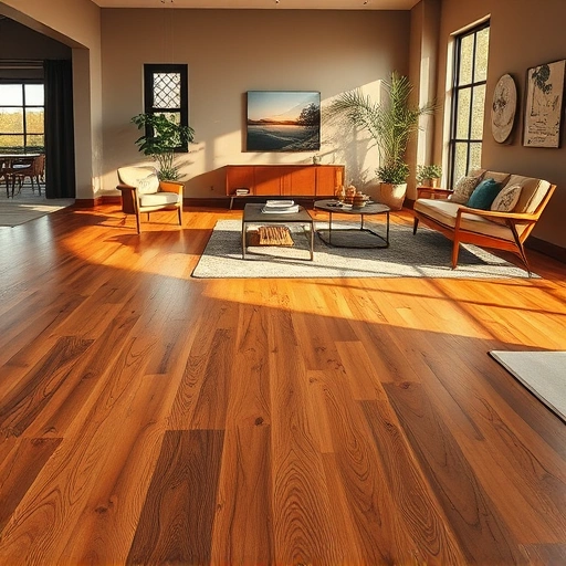 Luxurious hardwood flooring in Brushy Creek TX with elegant rugs, modern furniture, and natural light enhancing the space.