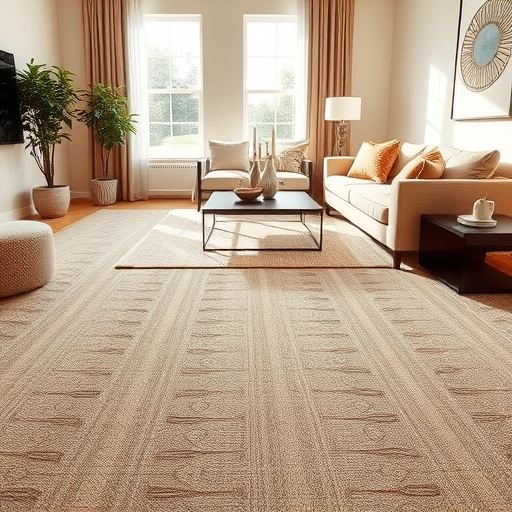 Luxurious plush carpet in a well-lit Pflugerville living room with modern furniture and elegant decor accents.