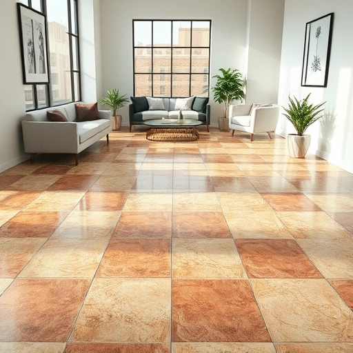 Completed Cracked Tile Replacement in Round Rock featuring intricately patterned ceramic tiles in earthy tones.