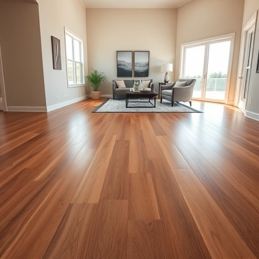 Beautiful hardwood flooring installation in Lago Vista TX with rich tones, polished surface, and inviting natural light.
