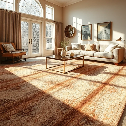 Carpet installation in Liberty Hill TX, featuring rich textures, warm tones, and elegant patterns in a stylish living room.