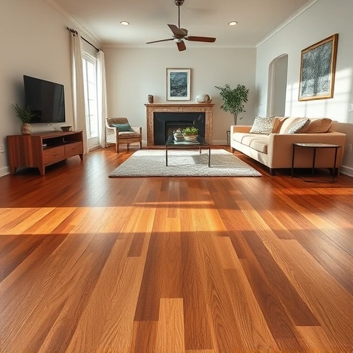 Spacious living room in Buda TX featuring elegant hardwood floors, modern furniture, and tasteful decor enhancements.