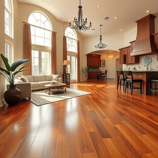 Luxurious home in Manor TX featuring polished hardwood flooring, elegant decor, and natural light from large windows.