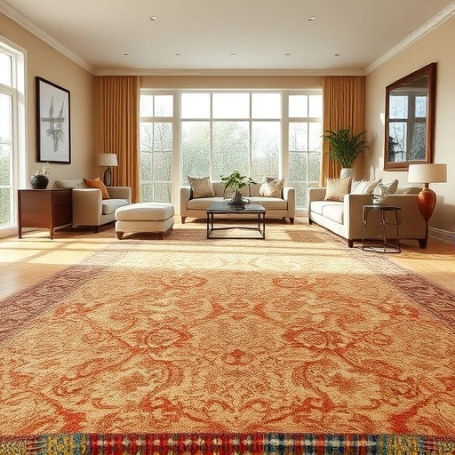 Luxurious plush carpet installation in a spacious, elegantly designed room in Taylor, TX, showcasing rich colors and patterns.