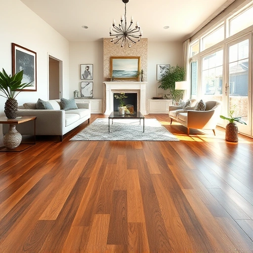 Perfectly installed hardwood flooring in a spacious living room with stylish decor and natural light.