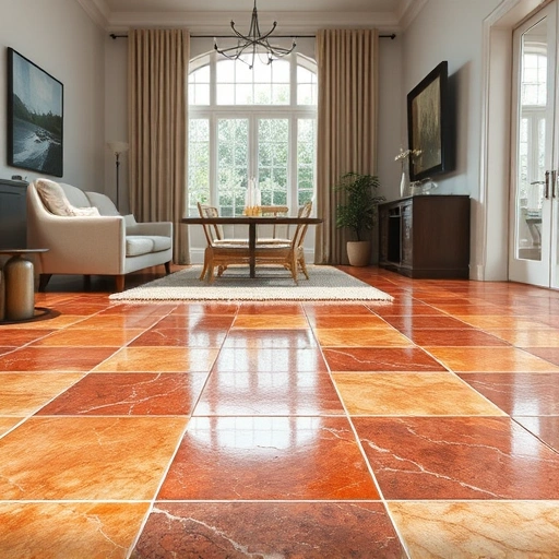 Completed Cracked Tile Replacement in Round Rock showcasing vibrant polished tiles in a modern home interior.