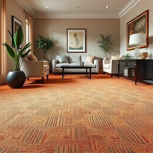 Completed carpet installation in a stylish Rollingwood living room with rich textures and elegant decor.