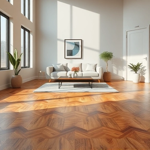 Completed hardwood flooring installation in Cedar Park TX with elegant furnishings and natural light showcasing rich oak tones.
