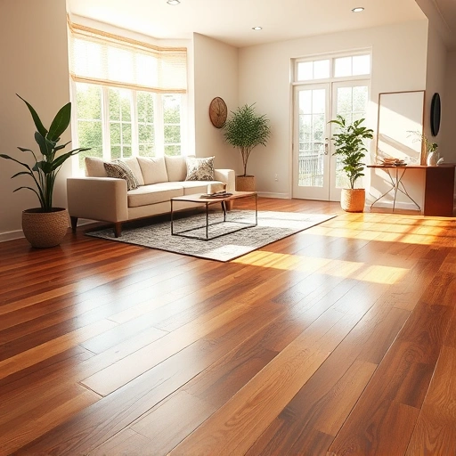 Spacious living room in Sunset Valley TX with elegant hardwood floors and modern decor, showcasing quality craftsmanship.