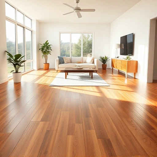 Spacious living room in Sunset Valley TX featuring elegant hardwood floors and stylish decor under warm sunlight.