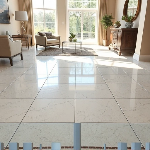 Cracked tile replacement in Round Rock features restored floor with seamless tile blend and elegant pattern.