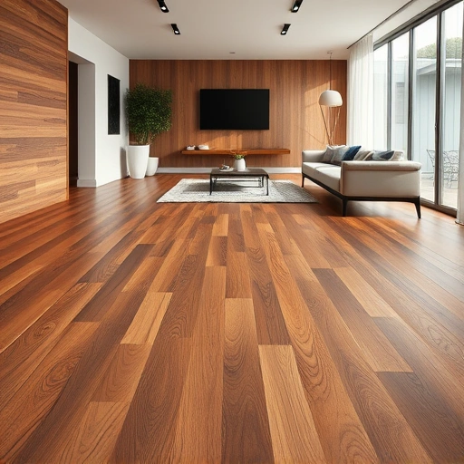 Completed flooring installation in Georgetown TX showcasing hardwood and tile patterns in a modern interior setting.