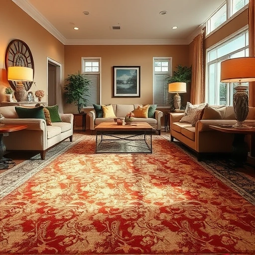 Luxurious plush carpet installation in Round Rock enhances a well-designed living space with elegant decor.