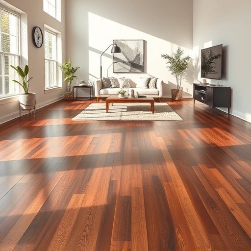 Beautifully installed dark hardwood flooring in an elegant Del Valle TX interior with modern decor and natural light.