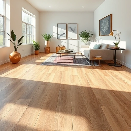 Completed flooring installation in Sunset Valley TX featuring hardwood, laminate, and tile with elegant minimalist decor.