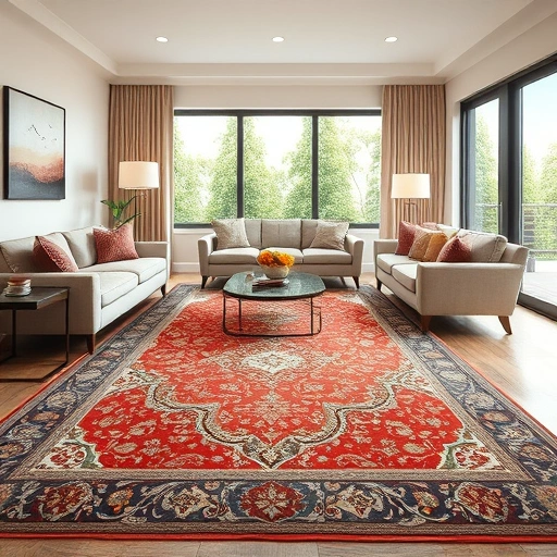 Luxurious carpet installation in Lago Vista, showcasing rich textures and colors in a spacious, well-lit living room.