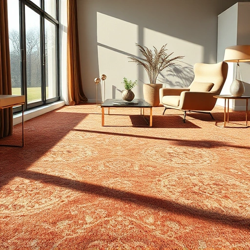 Completed carpet installation in Jonestown TX featuring rich textures, vibrant colors, and elegant minimalist decor.