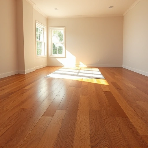Spacious room with polished hardwood flooring, natural light, and neutral walls creating an inviting atmosphere.