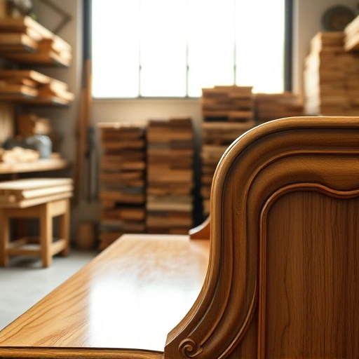 Completed woodwork project in Round Rock showcasing exquisite craftsmanship and polished wooden surfaces in a workshop.
