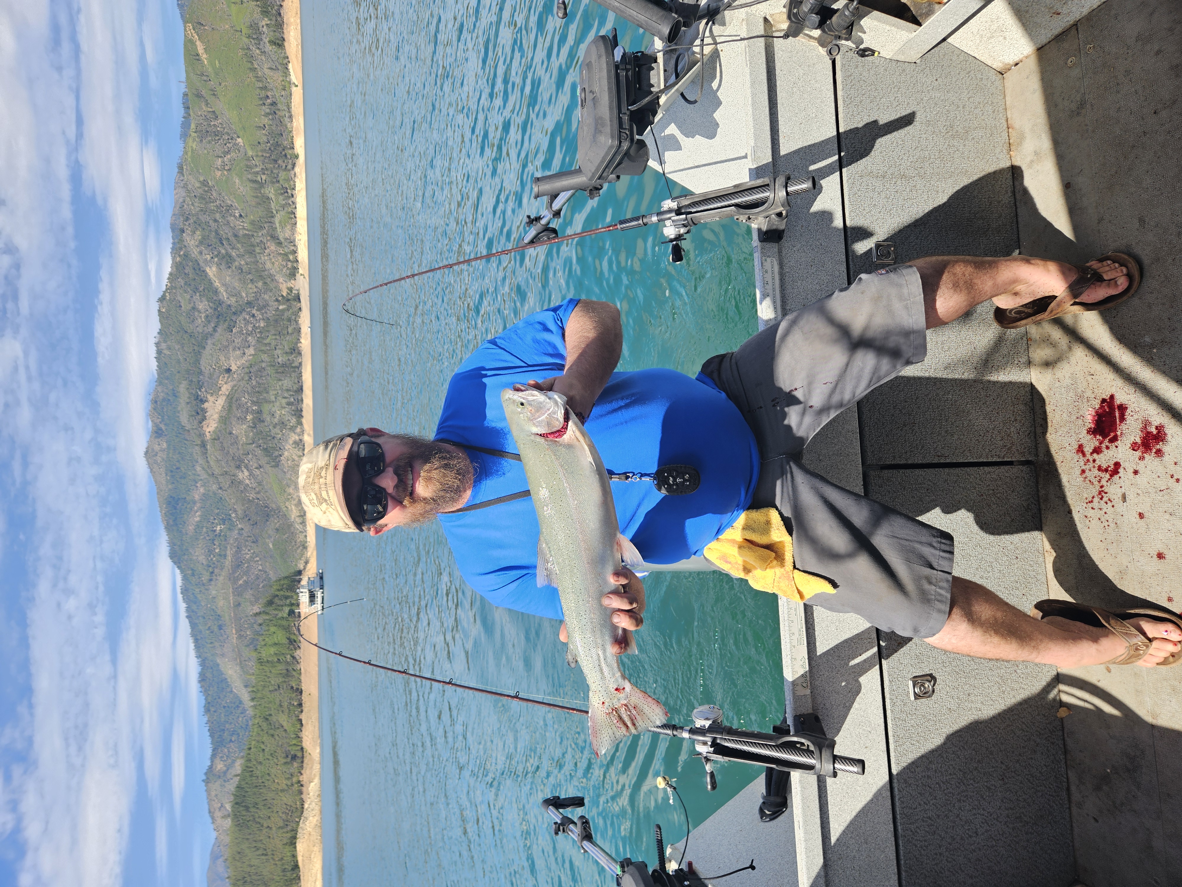 Happy angler