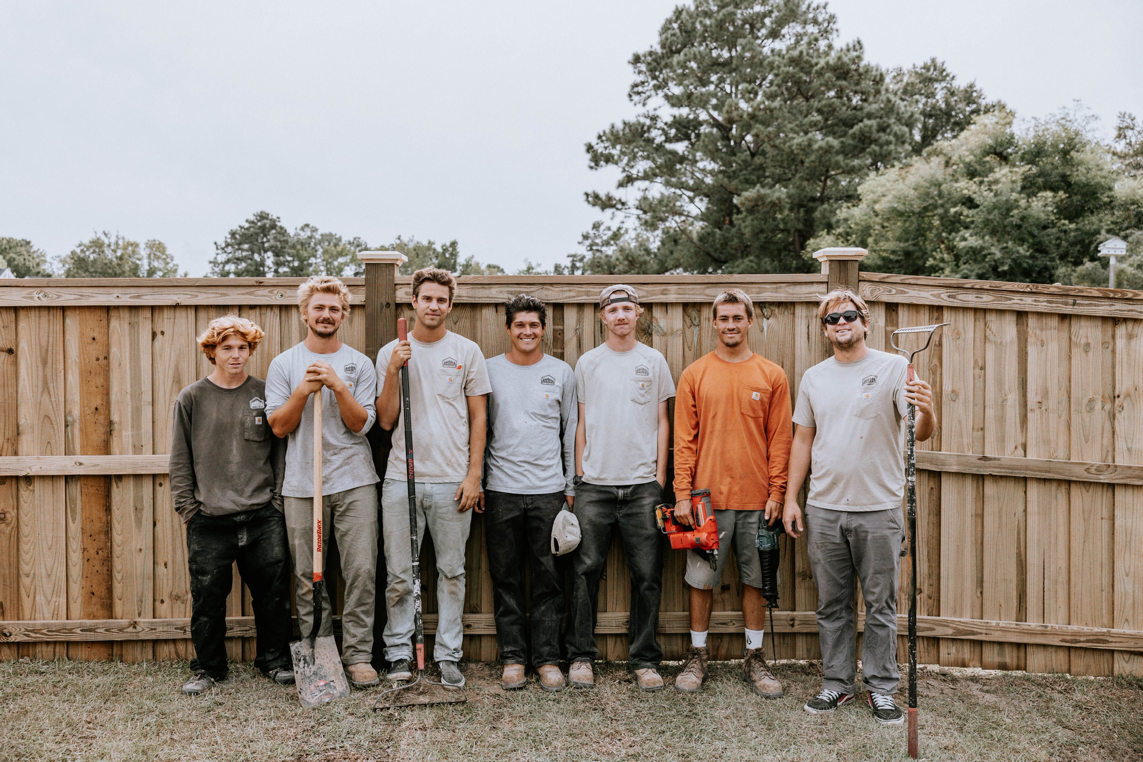 Completed T&T fence project in Wilmington, NC