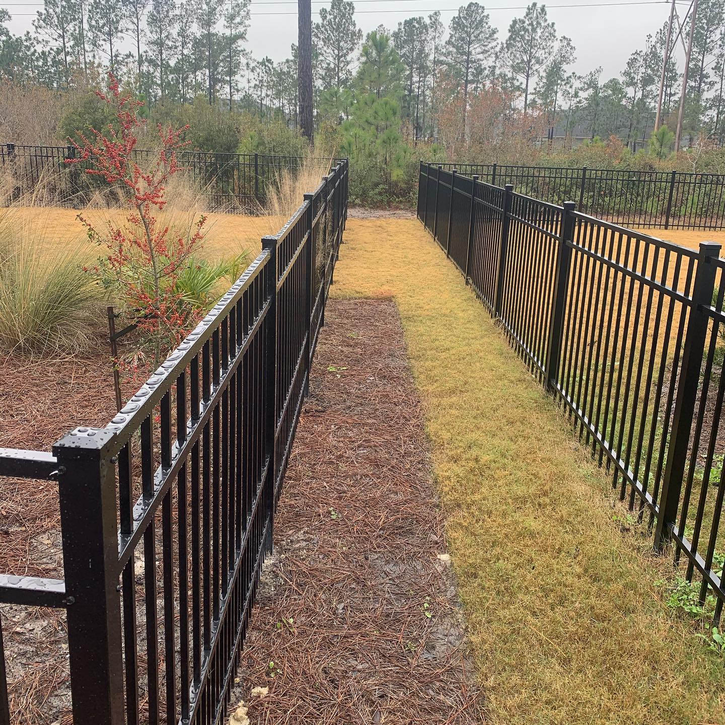 Completed T&T fence project in Wilmington, NC