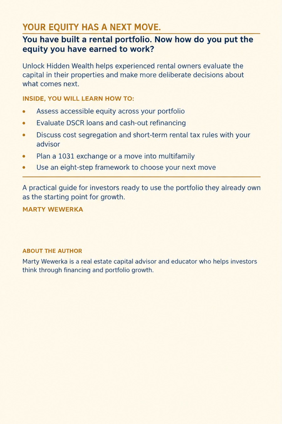 Back cover of Unlock Hidden Wealth