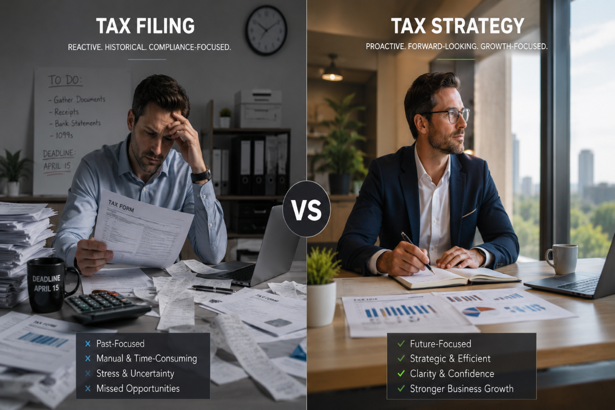 Tax Filing and Tax Strategy Are Not the Same Thing