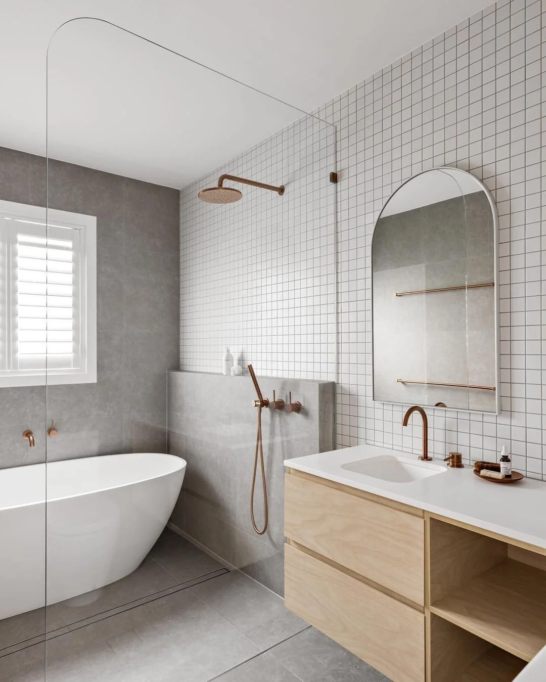 Premium bathroom finish