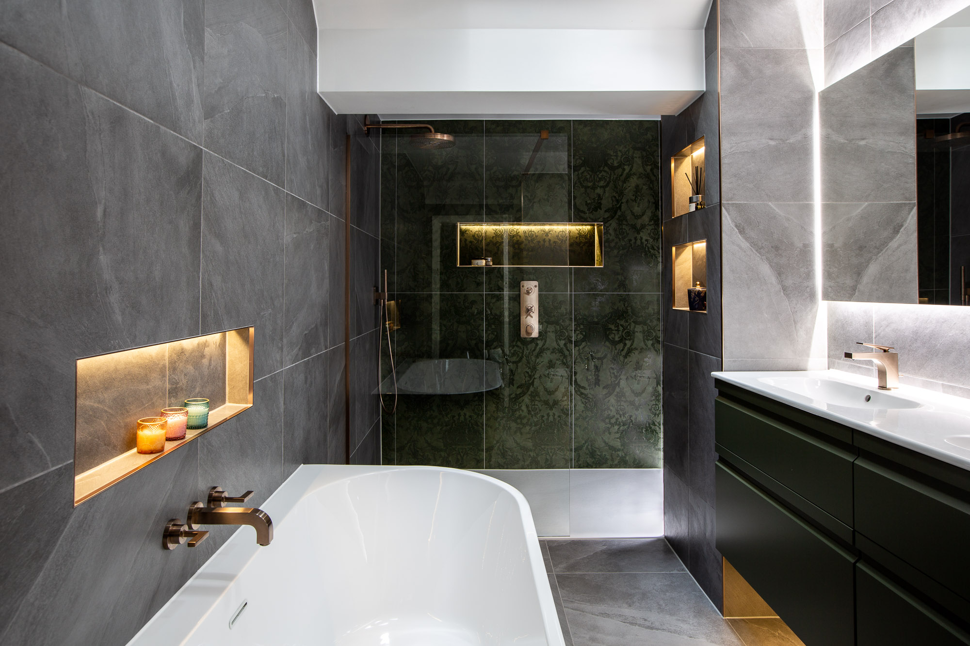 Bathroom vanity and fittings