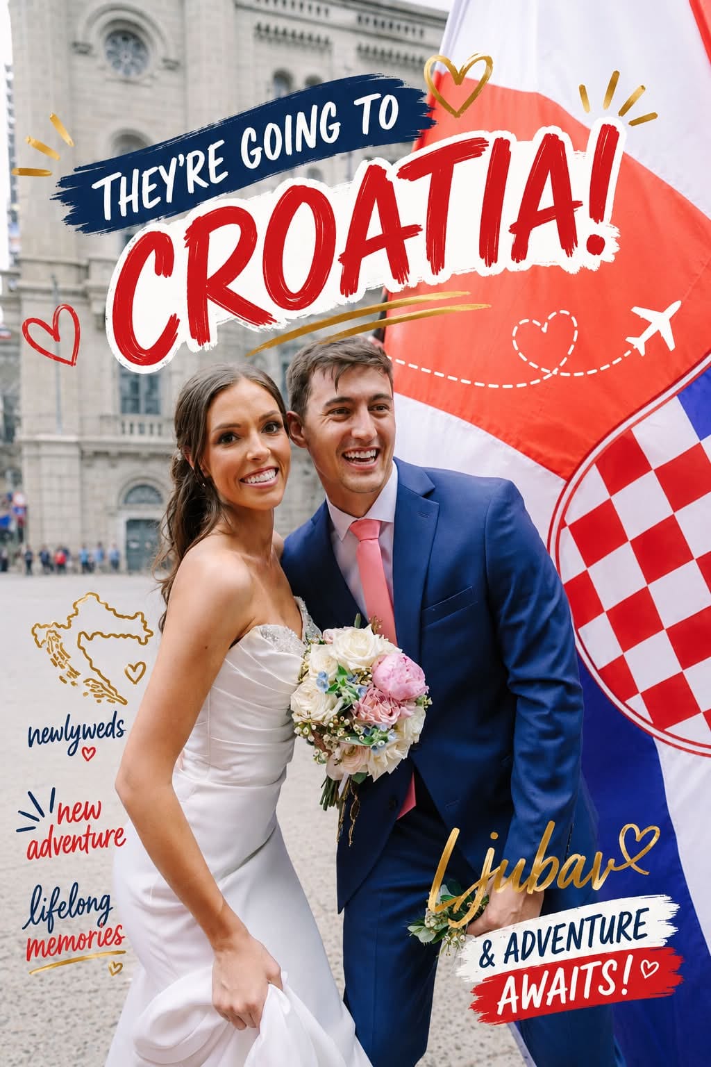 Ashton and Zack preparing for their Croatia journey