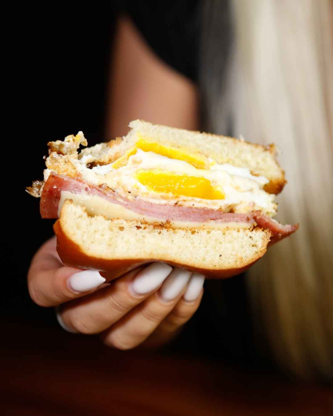Jersey Girl pork roll detail shot