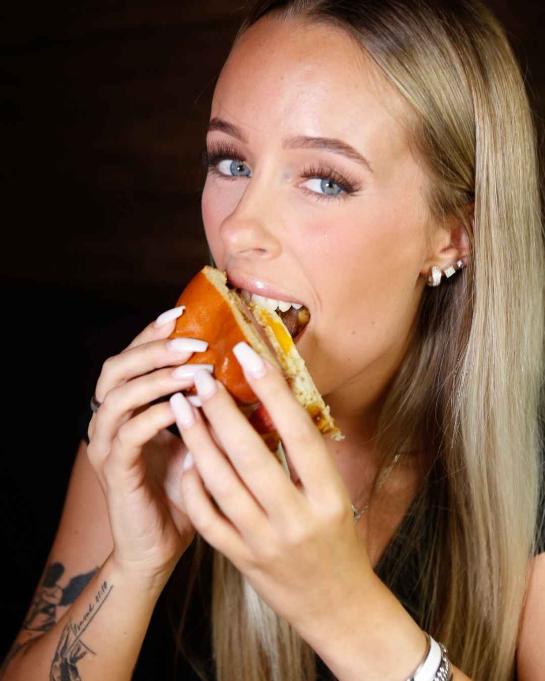 Pork roll serving at the counter