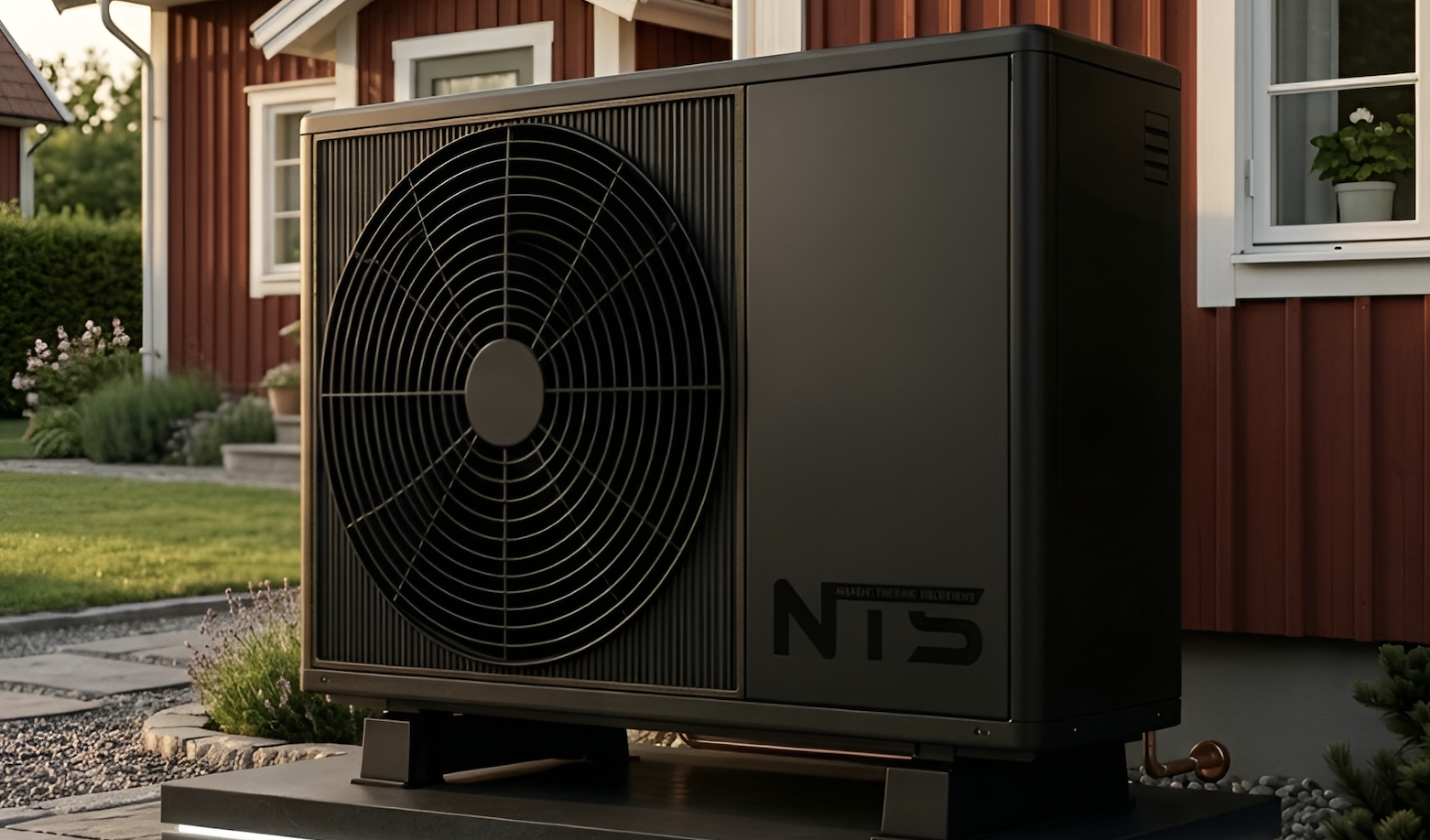 NTS GeoTherm+ värmepump – intelligent hybridsystem för fastigheter och villor