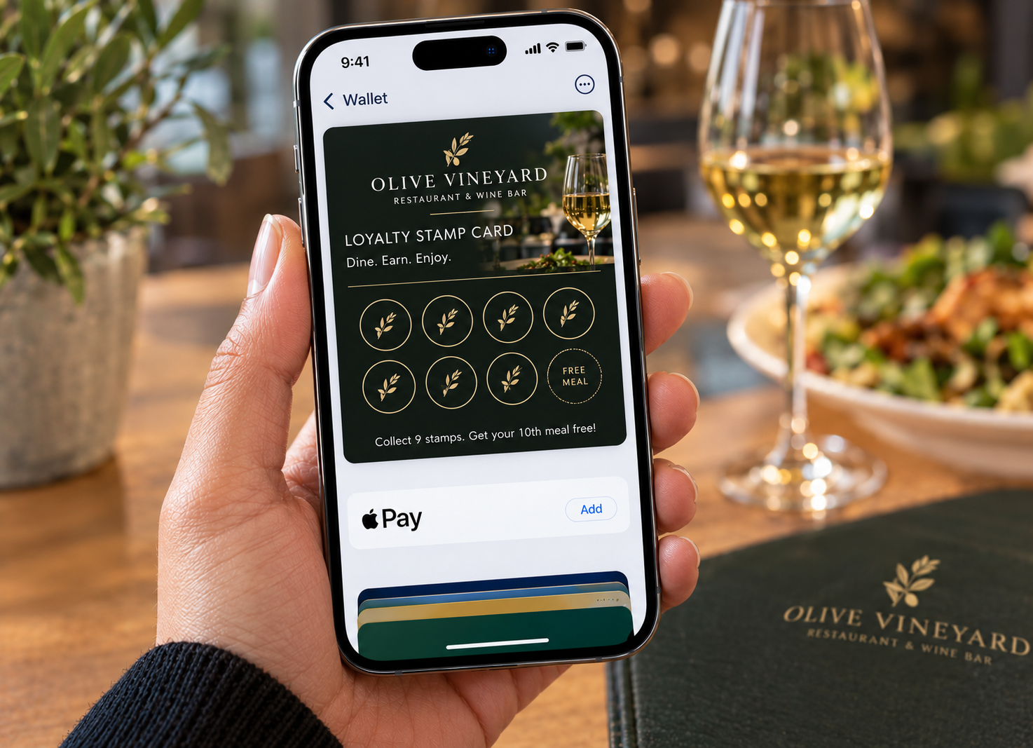 Olive Vineyard loyalty stamps