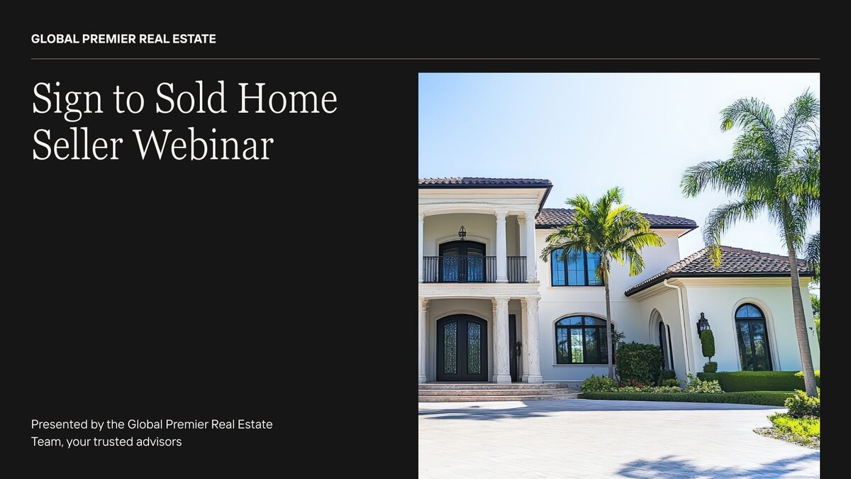 Sign to Sold webinar, Tuesday 6PM Eastern Sign to Sold webinar, Tuesday 6PM Eastern