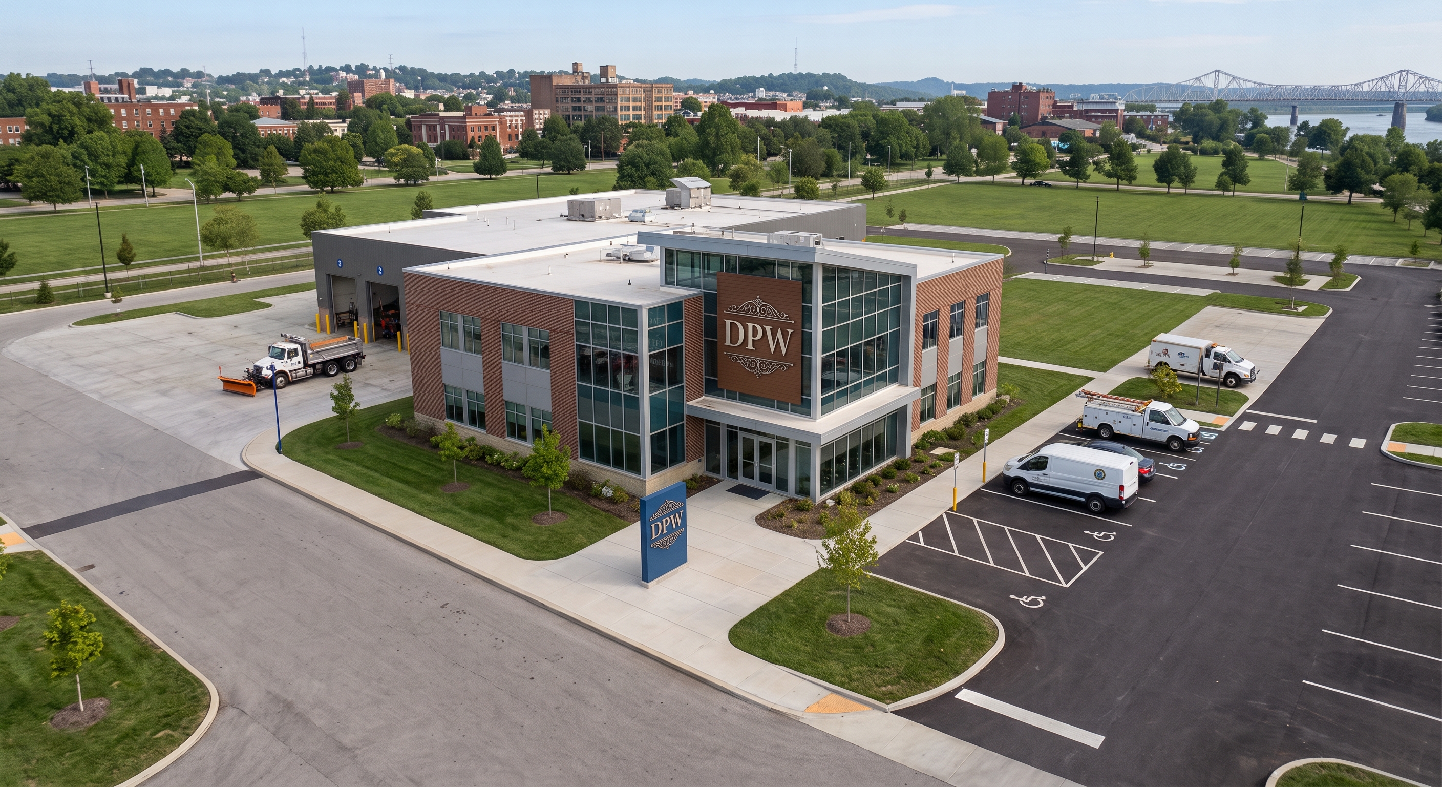 Institutional and commercial building