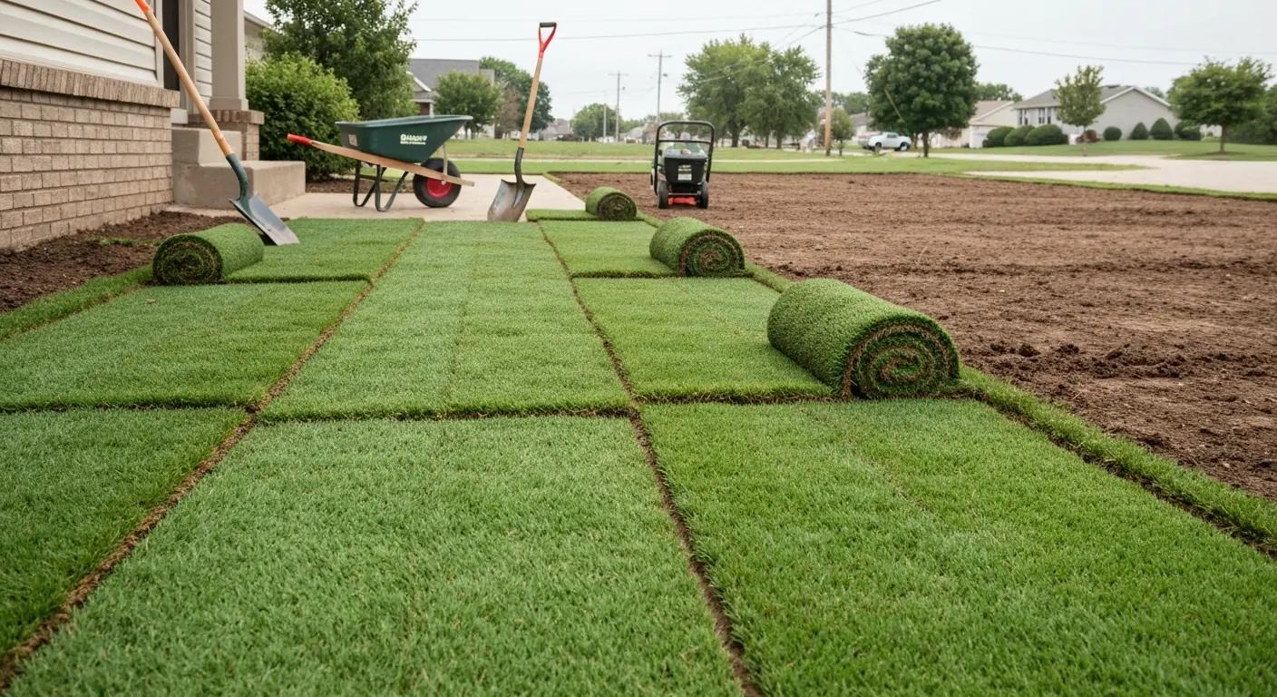 Sod installation